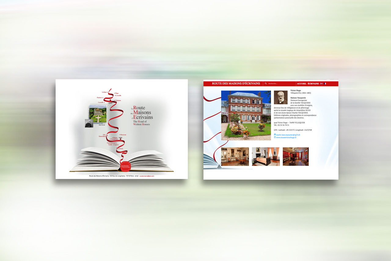 création site Maison des écrivains-standup