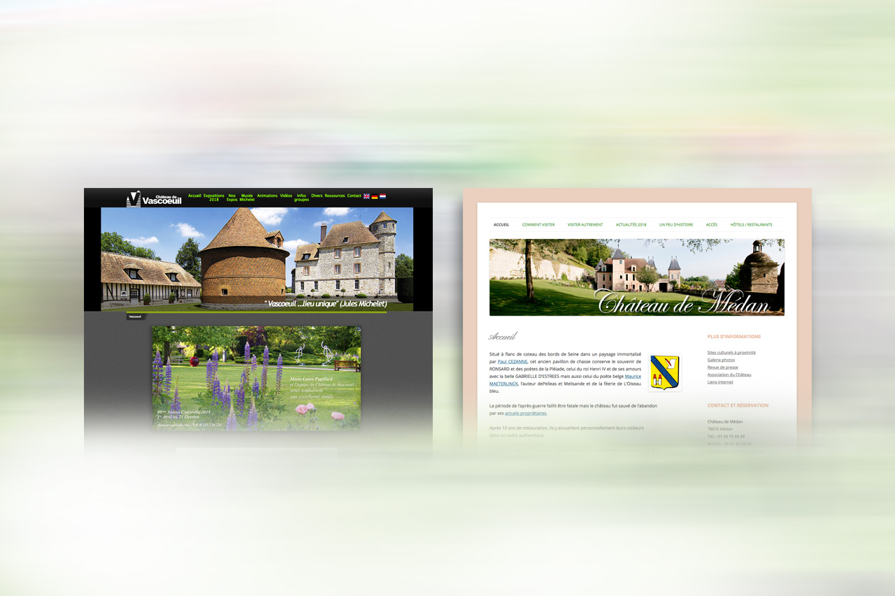 maintenance de site -  Château de Vascoeuil, Château Médan - standup