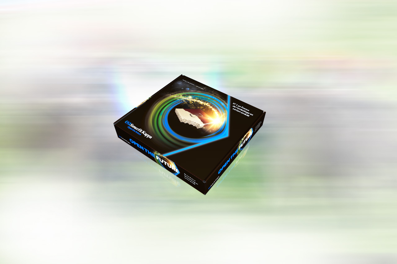 création salon smurtfitKappa coffret de chocolat - StandUp